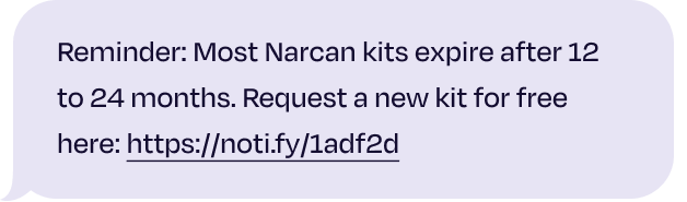 narcan text